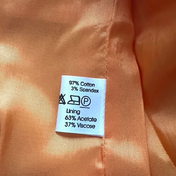 Lisa Spagnolii Short  3/4 Sleeve Orange Jacket Size S - Picture 16 of 16